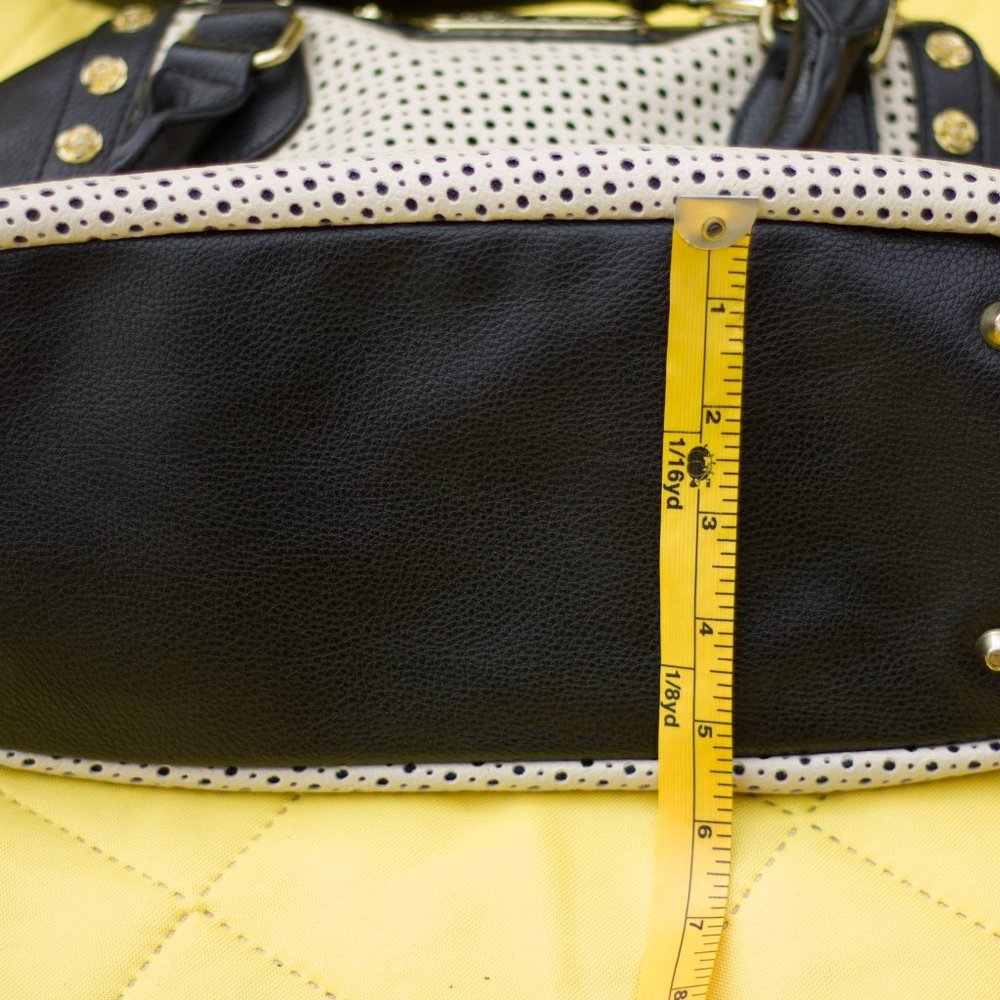 Betsey Johnson Cream & Black Shoulder Bag - Picture 5 of 7